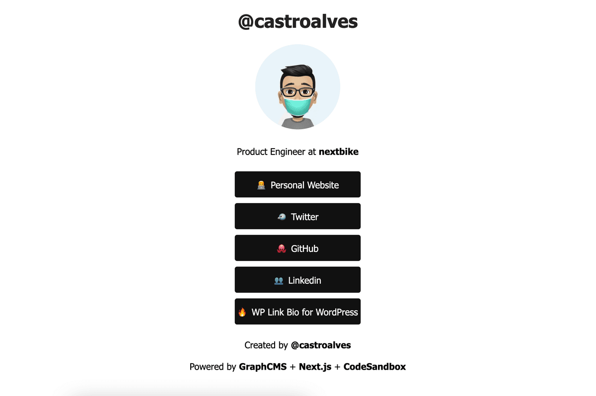 GraphCMS Link Bio